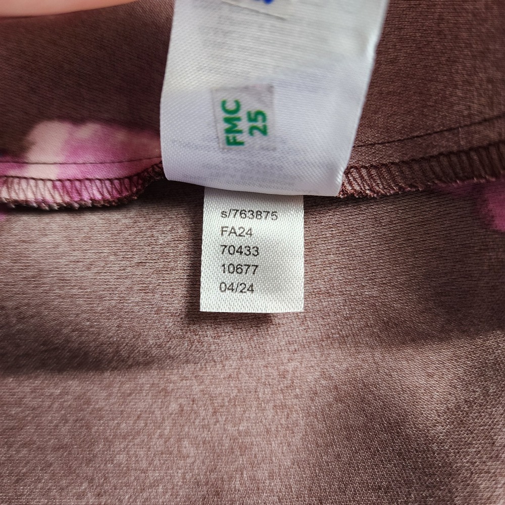 Loft Womens Ikat Buttercup‎ Satin Godet Halter Midi Dress Size 10 NWT Brown Pink - Picture 9 of 13